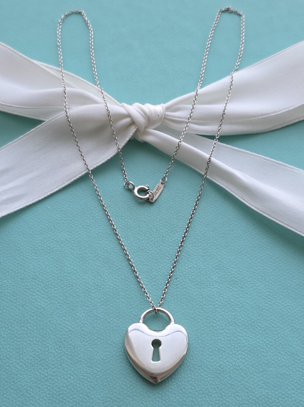 T&Co. Large Heart Padlock Necklace